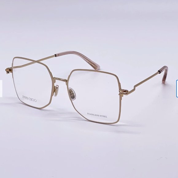 ? NEW JIMMY CHOO GOLD WOMENS EYEGLASSES